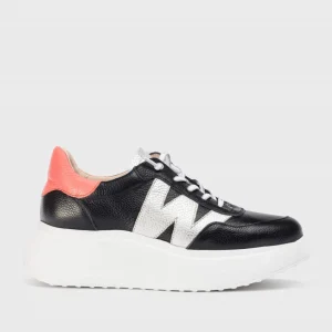Wonders - A-3625 Black Slip On Trainer