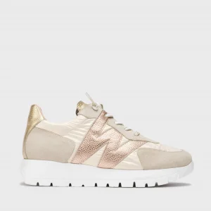Wonders - A-2464 Gold and Rose Gold Slip On Trainer