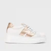 Wonders - A2670 White and Rose Gold Trainer