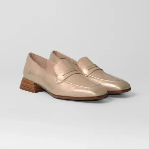 Wonders - C-7122 Metallic Gold Loafer