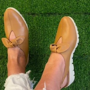 Wonders - C-33315 Tan Wedge Slingback