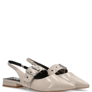 XTI - 144023 Beige Patent Slingback