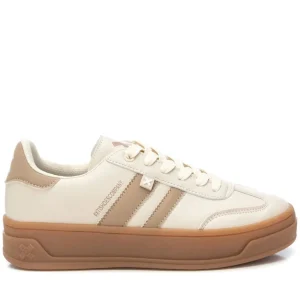 XTI - 143645 Beige Platform Trainer
