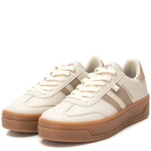 XTI - 143645 Beige Platform Trainer