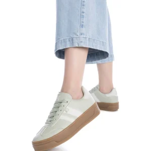 XTI - 143645 Pastel Green Platform Trainer
