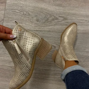 XTI -143961- Gold Ankle Boots