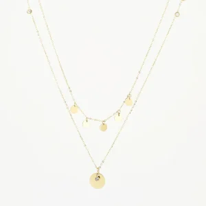 ZAG BIJOUX - SNX6076 Gold Double Chain